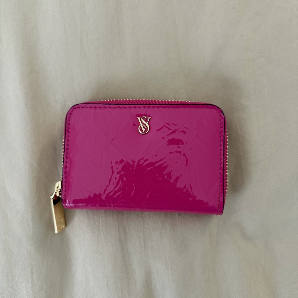 Victoria's Secret Fuchsia Wallet with Gold Accents
